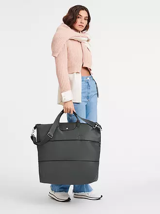LONGCHAMP | Le Pliage Green Erweiterbare Reisetasche, Graphite | 